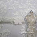 Dentelle de broderie blanche Africa Tulle Lace